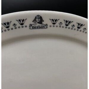 OPCO Syracuse China 1925 Des’sert Hotel 8” Platter Sphinx Logo Restaurant Ware